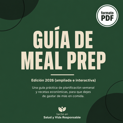 Guia interactiva de meal prep/ planificación semanal de comidas