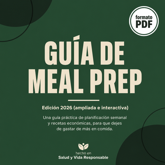 Guia interactiva de meal prep/ planificación semanal de comidas