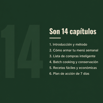 Guia interactiva de meal prep/ planificación semanal de comidas